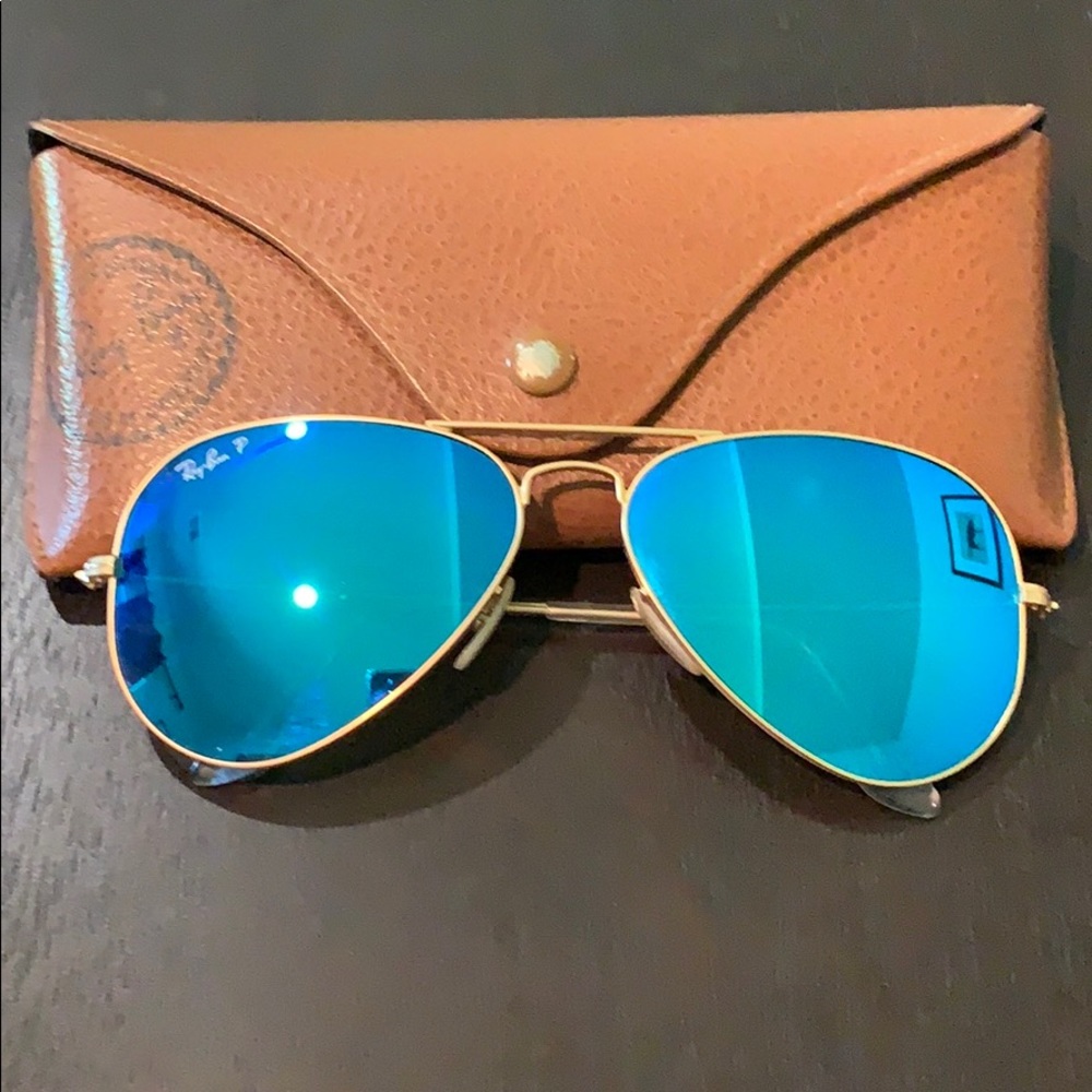Ray-Ban Polarized Blue Aviators